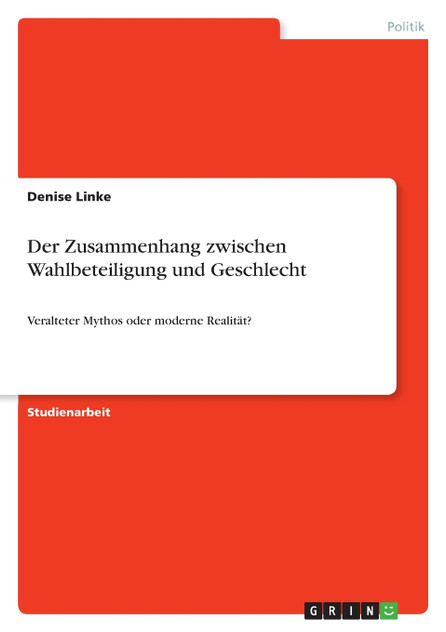 Der Zusammenhang zwischen Wahlbeteiligung und Geschlecht