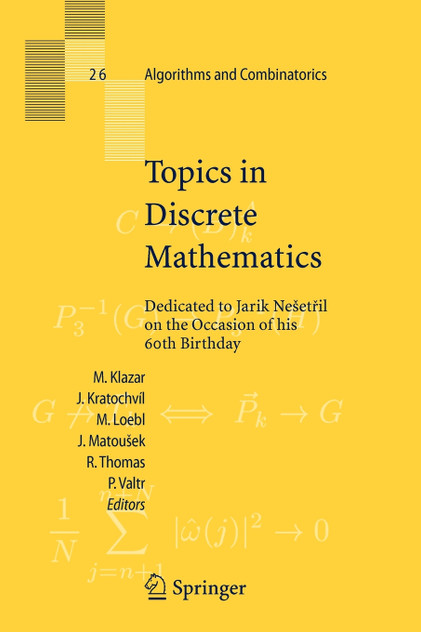 Topics in Discrete Mathematics