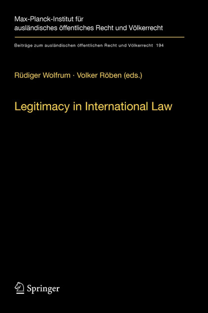 Legitimacy in International Law Legitimacy in International Law