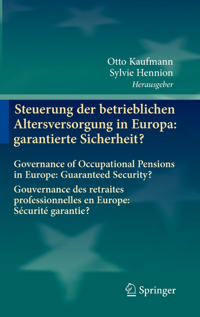 Steuerung der betrieblichen Altersversorgung in Europa