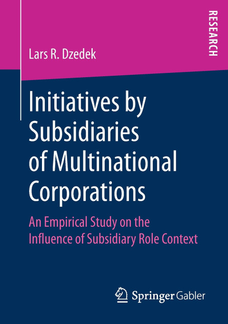 Initiatives by Subsidiaries of Multinational Corporations Initiatives by Subsidiaries of Multinational Corporations