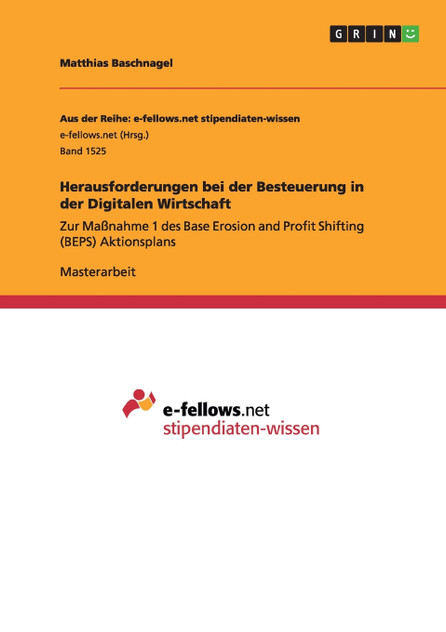 Herausforderungen bei der Besteuerung in der Digitalen Wirtschaft