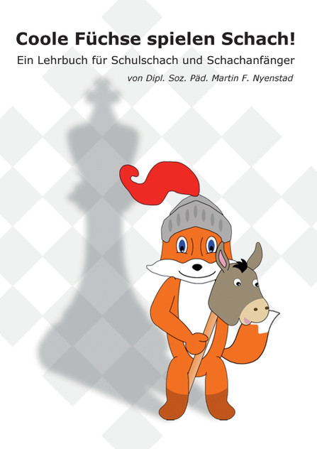Coole Füchse spielen Schach