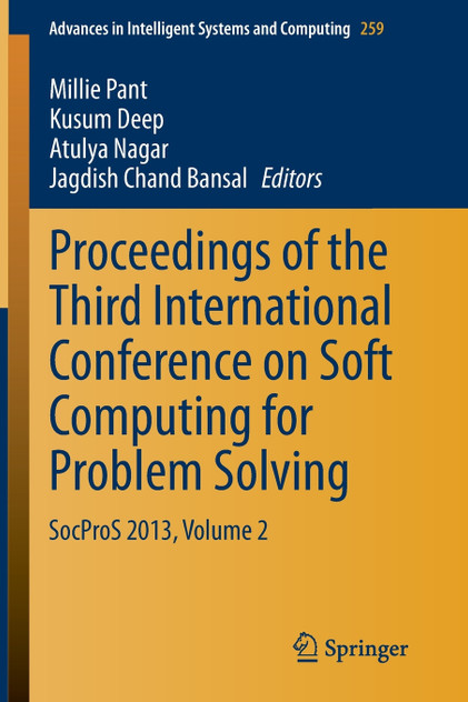 Proceedings of the Third International Conference on Soft Computing for Problem Solving