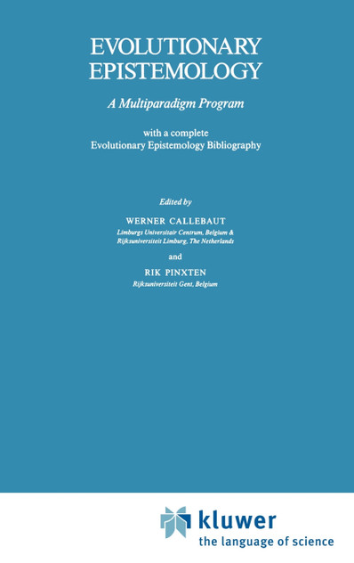 Evolutionary Epistemology Evolutionary Epistemology