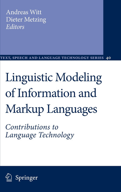 Linguistic Modeling of Information and Markup Languages