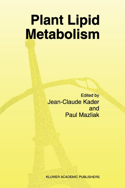 Plant Lipid Metabolism Plant Lipid Metabolism