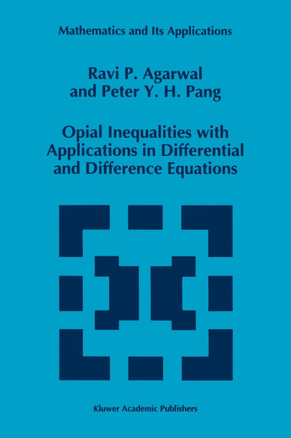Opial Inequalities with Applications in Differential and Difference Equations