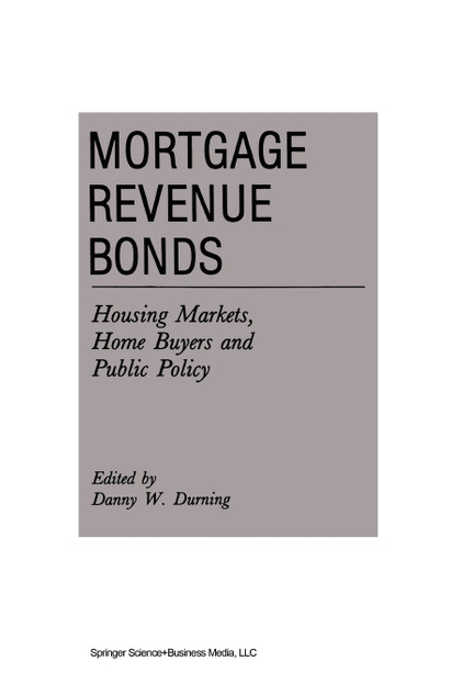 Mortgage Revenue Bonds Mortgage Revenue Bonds