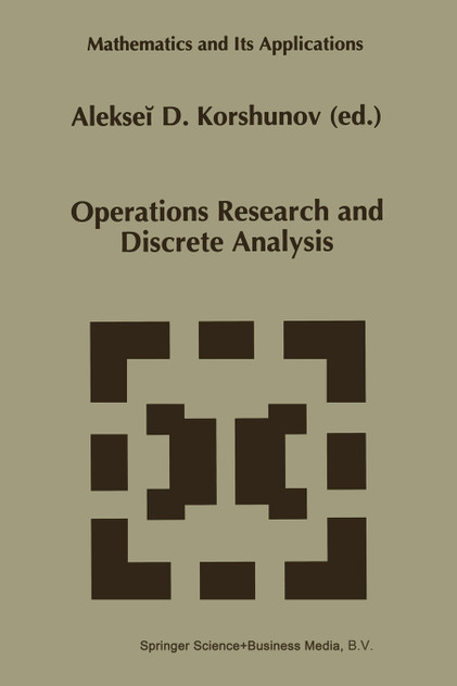 Operations Research and Discrete Analysis