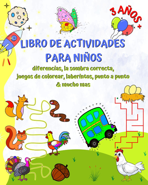 Libro de Actividades para Niños 3 Años+ Libro de Actividades para Niños 3 Años+