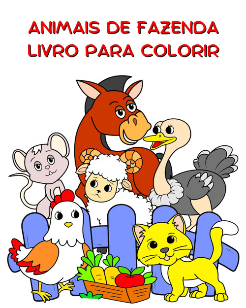 Animais de Fazenda Livro para Colorir Animais de Fazenda Livro para Colorir