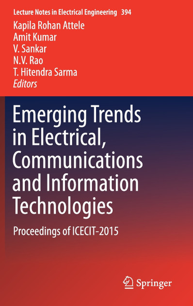 Emerging Trends in Electrical, Communications and Information Technologies Emerging Trends in Electrical, Communications and Information Technologies