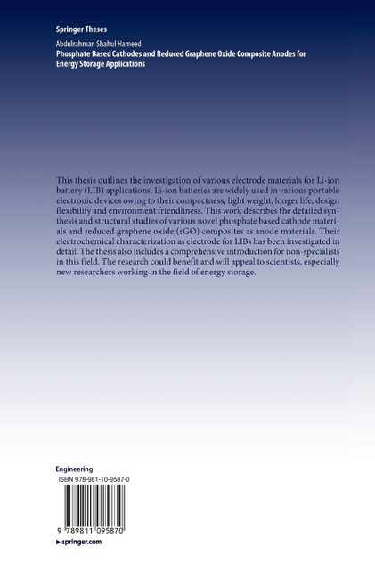 Phosphate Based Cathodes and Reduced Graphene Oxide Composite Anodes for Energy Storage Applications