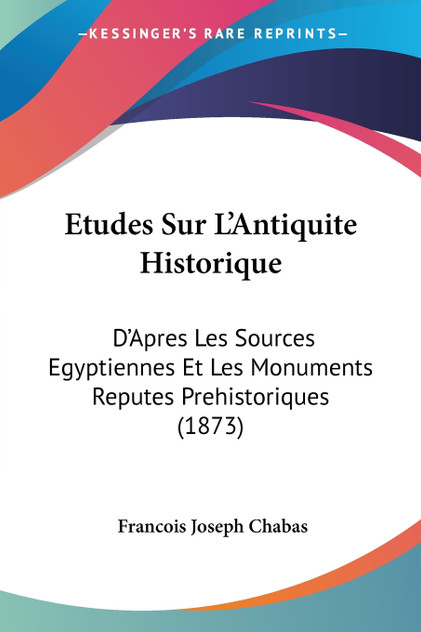 Etudes Sur L'Antiquite Historique Etudes Sur L'Antiquite Historique