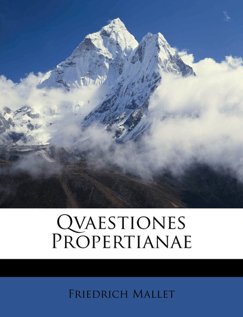 Qvaestiones Propertianae