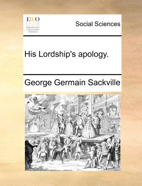 His Lordship's apology. His Lordship's apology.