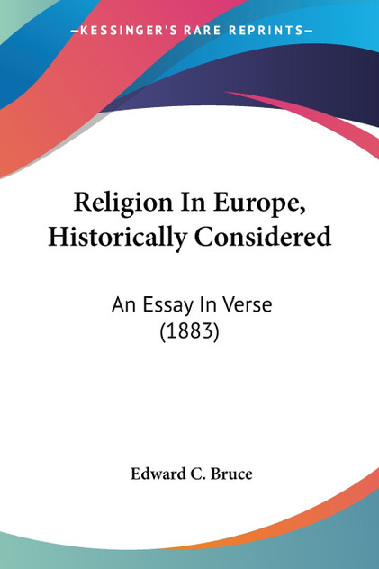 Religion In Europe, Historically Considered Religion In Europe, Historically Considered