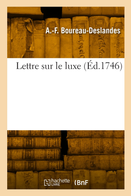 Lettre sur le luxe