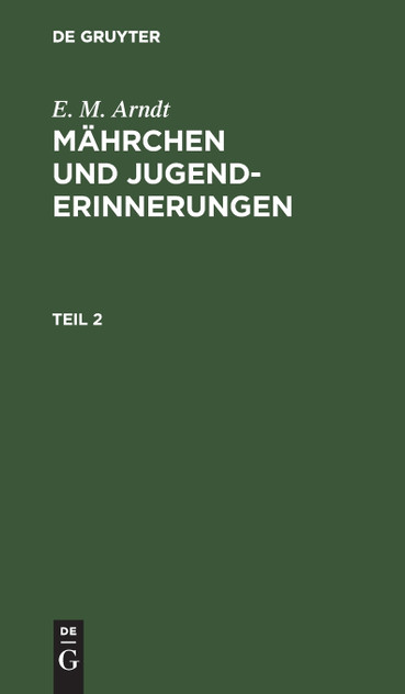 Mährchen und Jugenderinnerungen Mährchen und Jugenderinnerungen