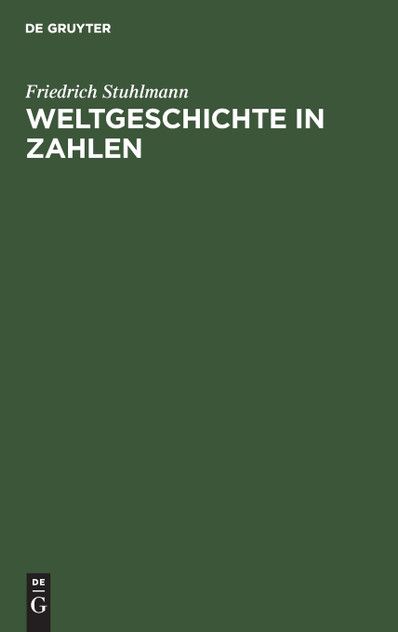 Weltgeschichte in Zahlen