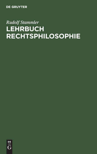 Lehrbuch Rechtsphilosophie Lehrbuch Rechtsphilosophie