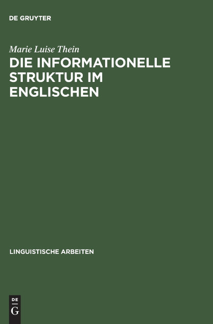Die informationelle Struktur im Englischen