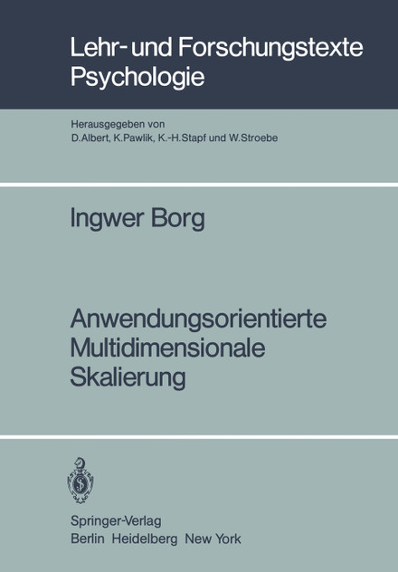 Anwendungsorientierte Multidimensionale Skalierung