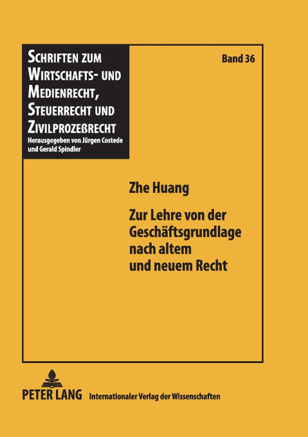 Zur Lehre von der Geschaeftsgrundlage nach altem und neuem Recht Zur Lehre von der Geschaeftsgrundlage nach altem und neuem Recht