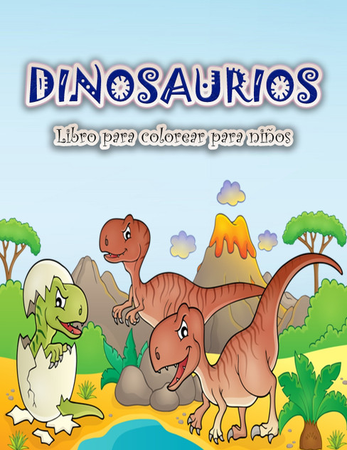 Libro para colorear de dinosaurios para niños Libro para colorear de dinosaurios para niños