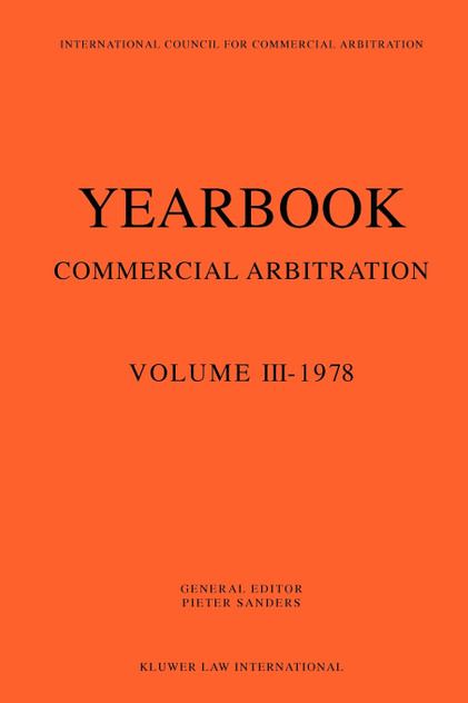 Yearbook Of Commercial Arbitration 1978 Yearbook Of Commercial Arbitration 1978
