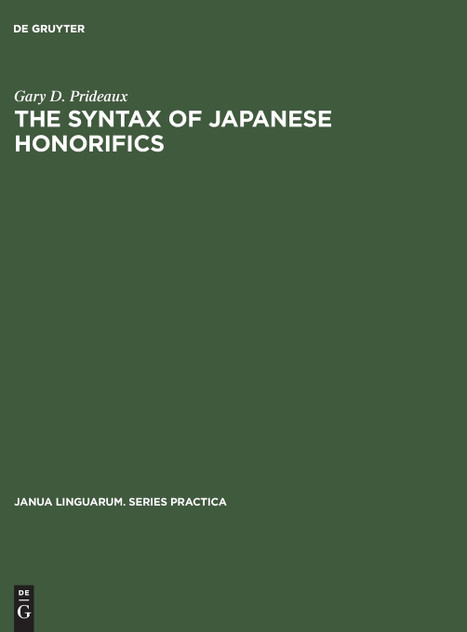 The Syntax of Japanese Honorifics