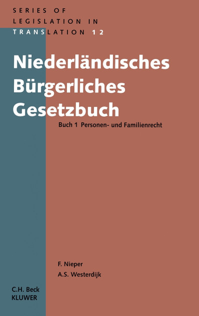 Niederlandisches Burgerliches Gesetzbuch, Buch 1 Personen- Und Fa