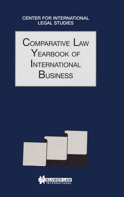 Comparative Law Yearbook Of International Business 1997