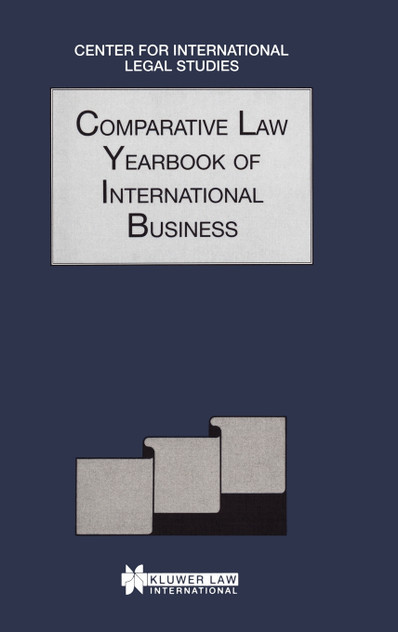 Comparative Law Yearbook Of International Business 1995 Comparative Law Yearbook Of International Business 1995