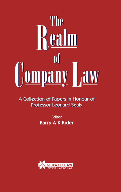The Realm Of Company Law, A Collection Of Papers In Honour Of Pro