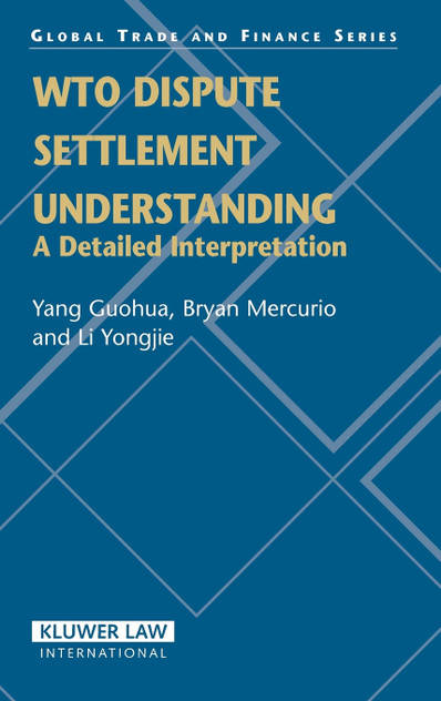 WTO Dispute Settlement Understanding WTO Dispute Settlement Understanding
