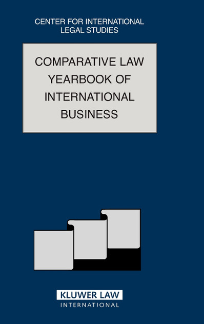 Comparative Law Yearbook of International Business 2006