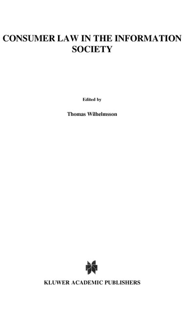 Consumer Law in the Information Society