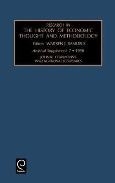 John R. Commons's Investigational Economics John R. Commons's Investigational Economics