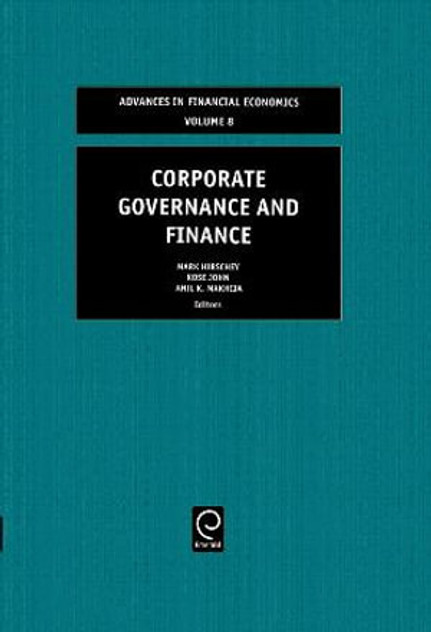 Corporate Governance and Finance Corporate Governance and Finance