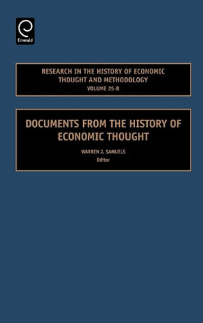 Documents from the History of Economic Thought Documents from the History of Economic Thought