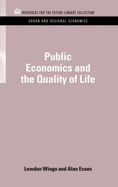 Public Economics and the Quality of Life