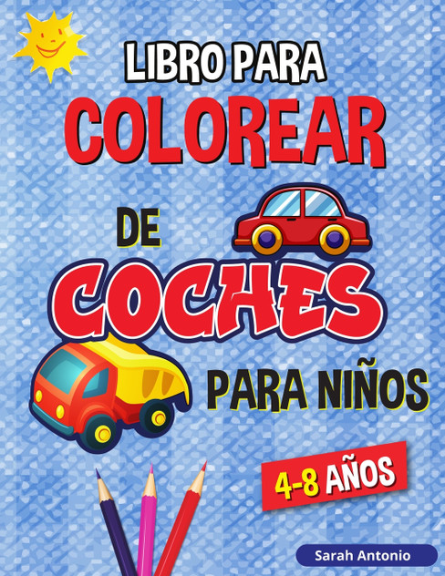 Libro para Colorear de Camiones y Coches para Niños Libro para Colorear de Camiones y Coches para Niños