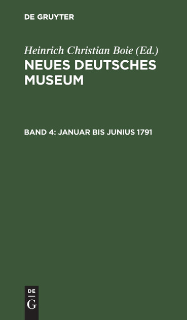 Januar bis Junius 1791