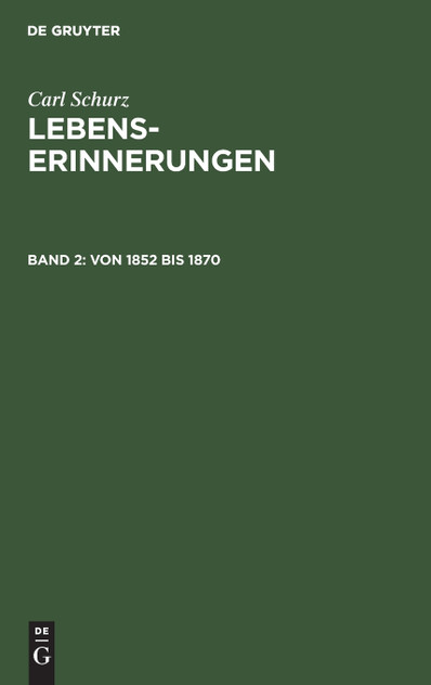 Von 1852 bis 1870 Von 1852 bis 1870