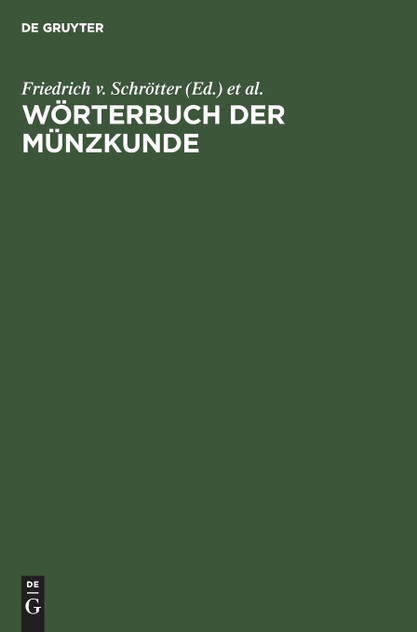 Wörterbuch der Münzkunde