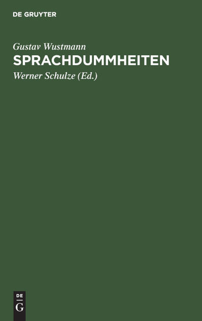 Sprachdummheiten Sprachdummheiten