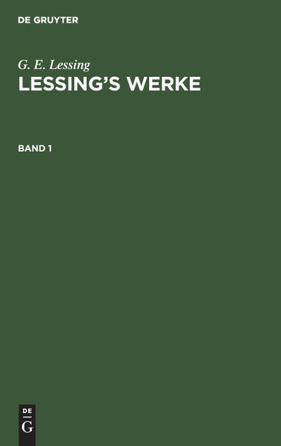 Lessing's Werke Lessing's Werke