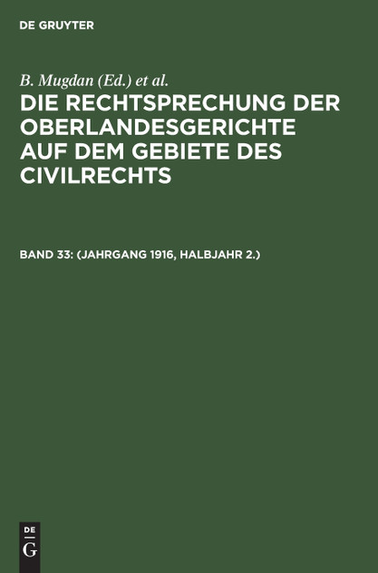 (Jahrgang 1916, Halbjahr 2.)